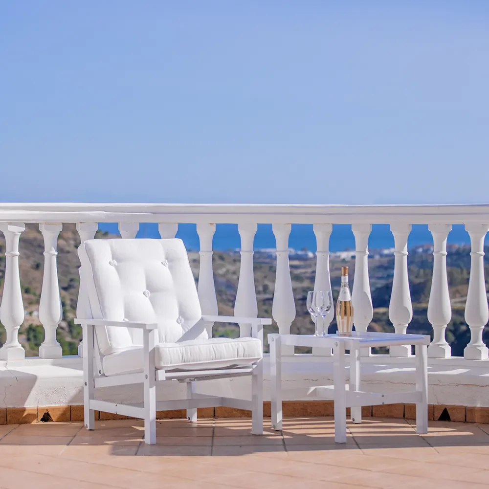 Rullebord med hjul aluminium hvid 