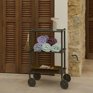 Flow Serveringsvogn 3 etasjer Blue-Grey 