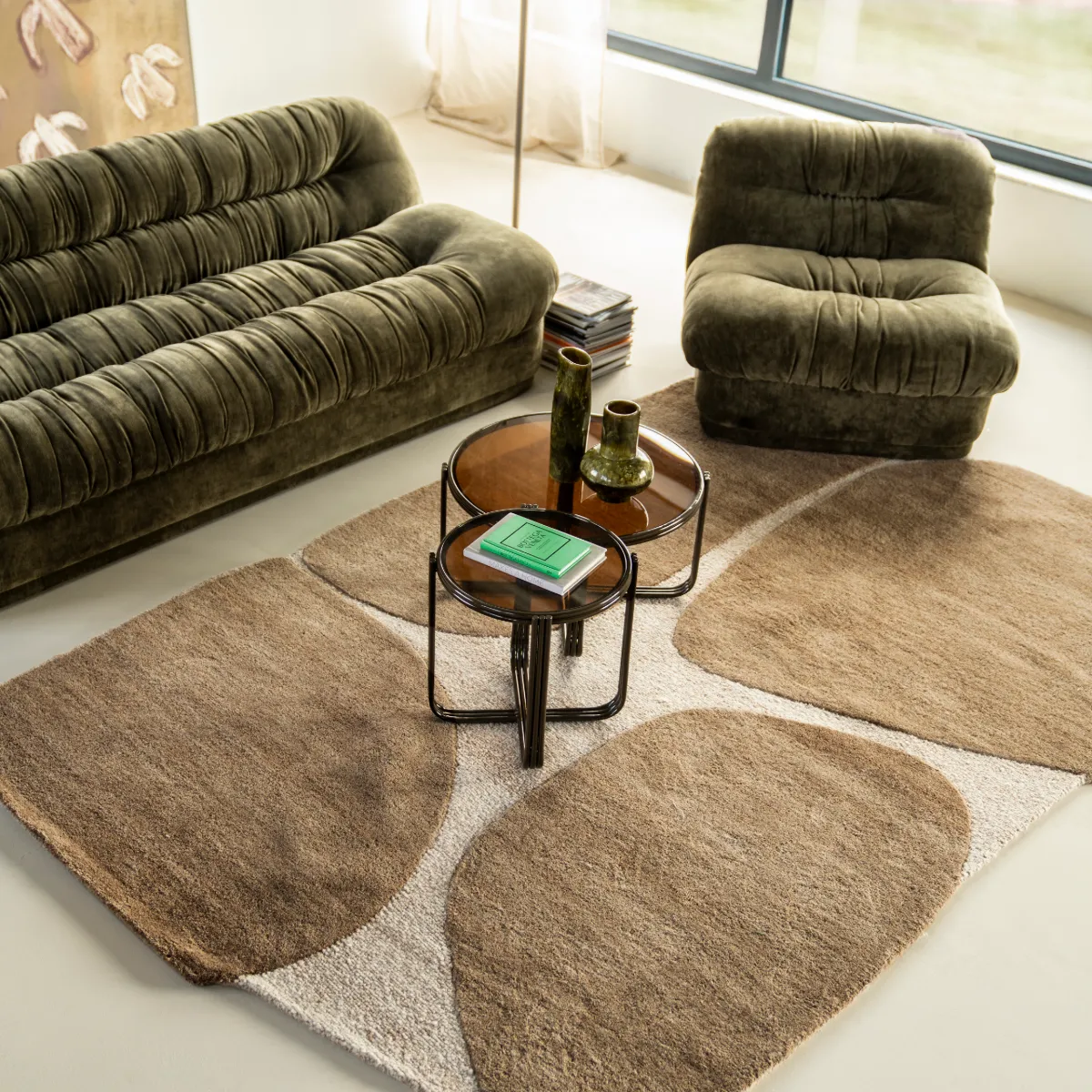 Teppe Iwa 190x290 cm Brun