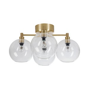 Gloria Ceiling D460 messing/klart glass 4Xe14