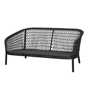 Ocean 2-seters sofa Dark grey Soft Rope