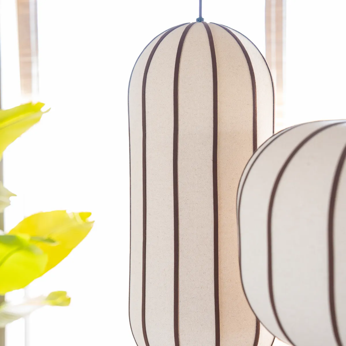 lamp Cocoon 1 pendellampe 27,5x27,5x66 cm natur