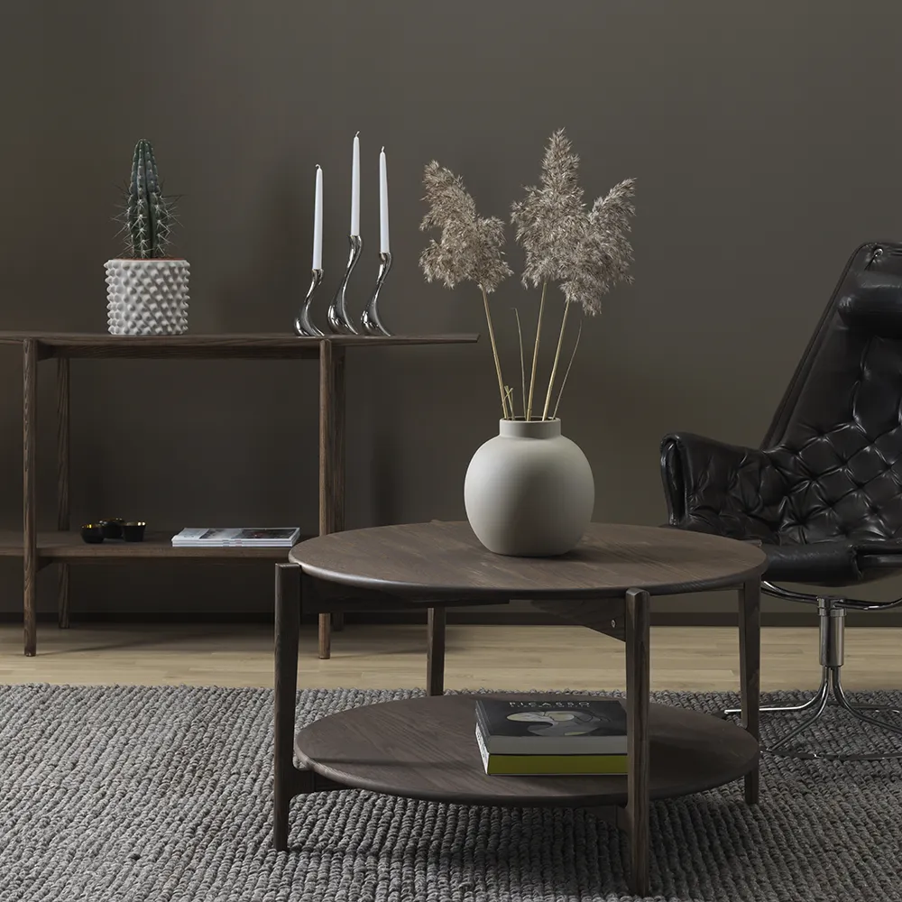 Leia Sofabord Brun oljet ask 