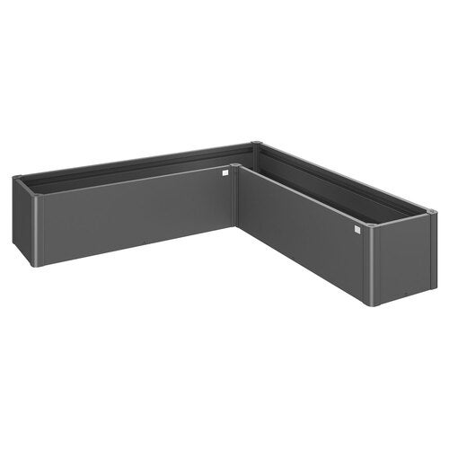 Belvedere planteseng mini size l200 metallic mørkegrå