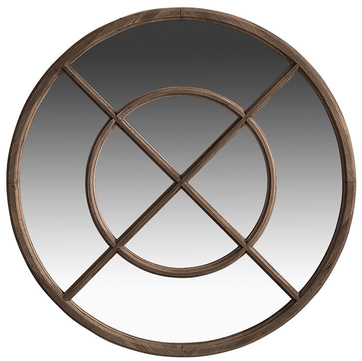 Elmwood rundt speil 95 cm Artwood