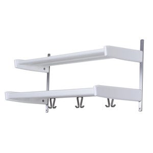 Meja Hattehylle 90 cm 2 hyller Hvitlakkert bjørk