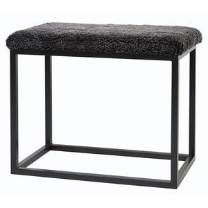 Palle Benk saueskinn 60x35 cm Darkgrey/Black