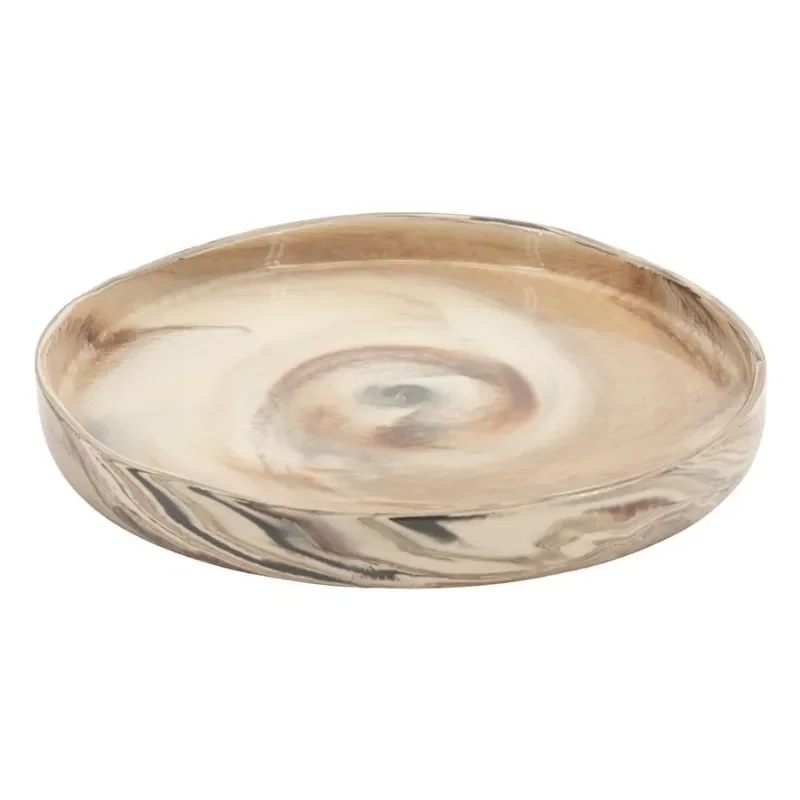 By-Boo, Plate Nagare large 33x33x4 cm Steintøy Multicolour