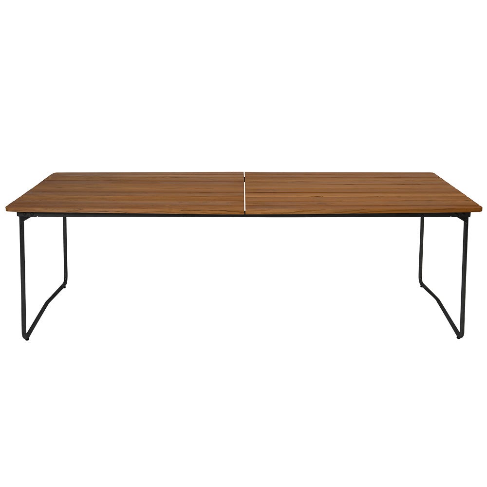 Spisebord B31 230 Ubehandlet teak / svart understell