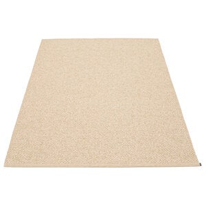 Svea matte 180x260 cm beige / champagne metallic 