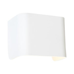 Taurus vegglampe Ip54 hvit struktur Led inkl. lyskilde