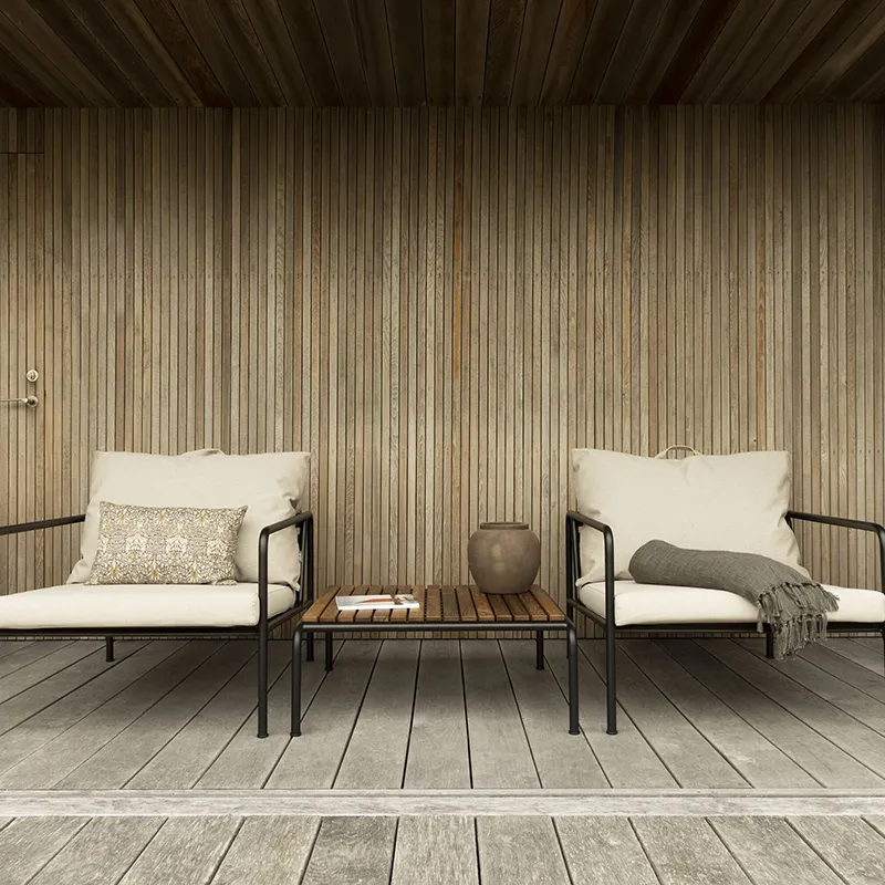 Avon 2-seters sofa Charcoal/Black 