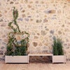 Sticks planter 103x58 cm med stativ Teak/ Grey