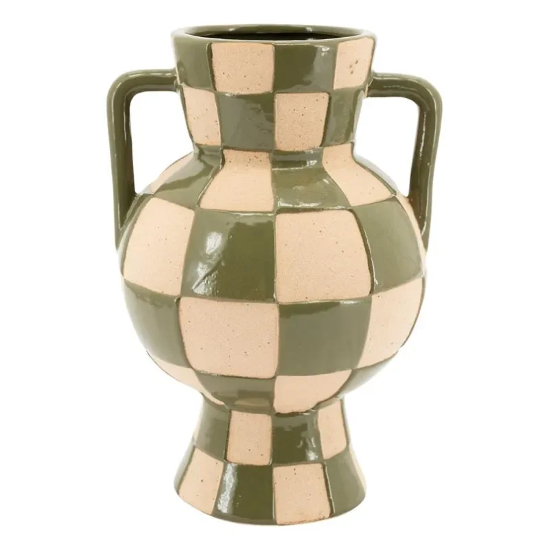 Blocsy 3 Vase 19,5x18,5x28 cm Leirtøy Grønn