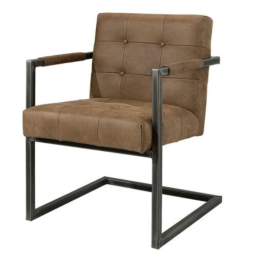 Jed karmstol Nubuck Brown Artwood