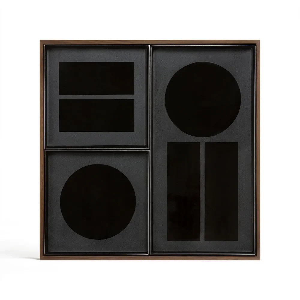 Skrivebordsarrangør valnøtt 33x33 cm