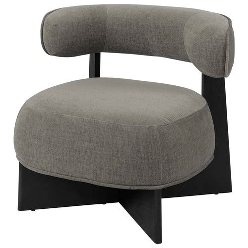 Porto lenestol i stoff Hailey taupe