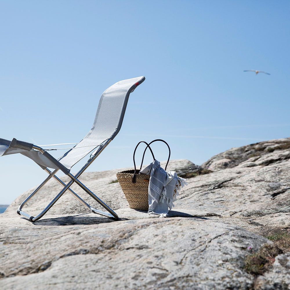 Fiesta hvilestol orange aluminium