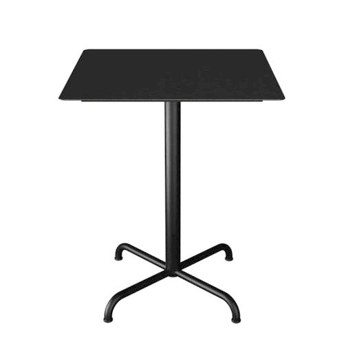  PICO Cafébord 60x60 cm, understell 4 ben svart
