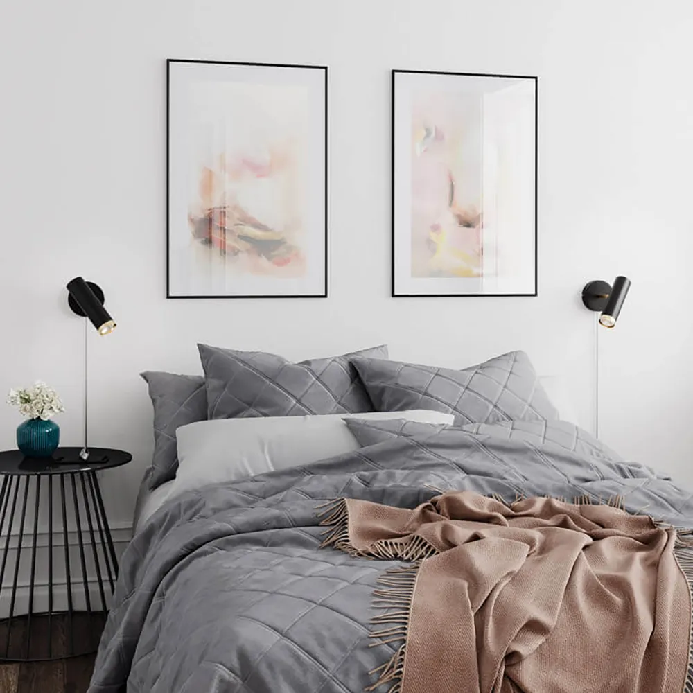 Puls Vegglampe svart