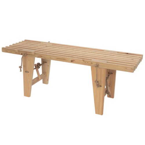 EcoBench 120 cm Lerk Natur