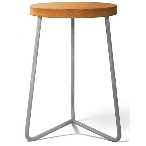 Krakk V1 45 ubehandlet teak / varmgalvanisert stativ Grythyttan Stålmöbler