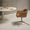 Fiber Soft Armchair Swivel Base - Ecriture 240 Grey