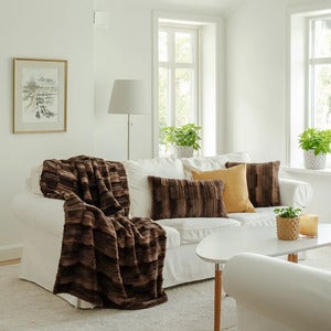 Browny Pledd 140x220 cm Chocolate