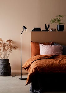 Tyson gulvlampe svart struktur Gu10