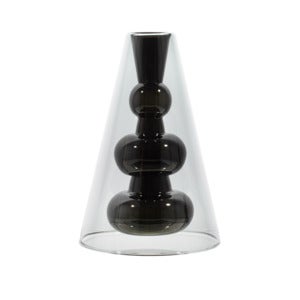  Bump Vase Cone Svart
