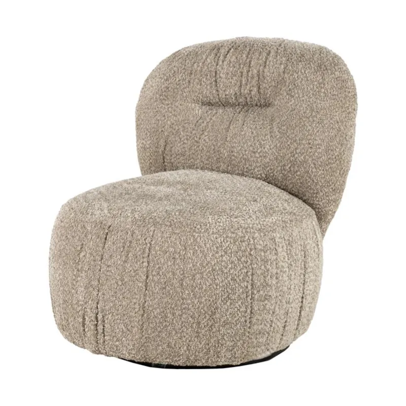 Roux loungestol 72x91x76,5 cm polyester taupe
