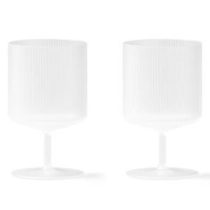 Ripple Vinglass 2-pakning - Frosted