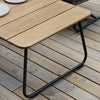 Nolli salongbord 70 x 140 cm svart/teak Brafab
