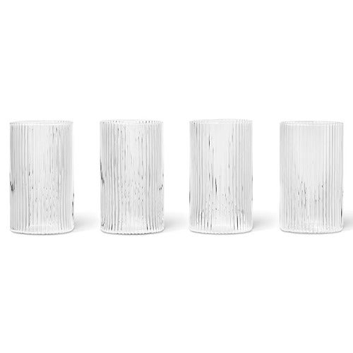 Ripple Verrines drikkeglass 4-pakning - Clear
