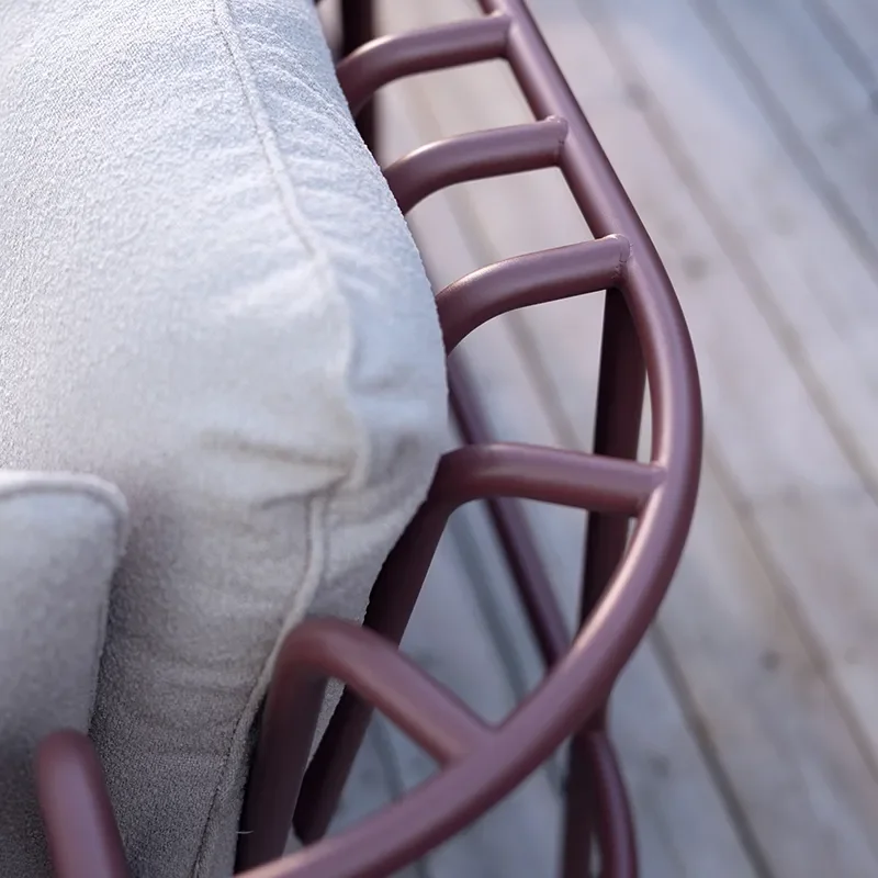 Collier lenestol  Zin red / Teddy beige