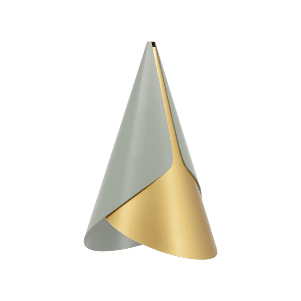 Cornet Lampeskjerm Nuance Olive/Brass