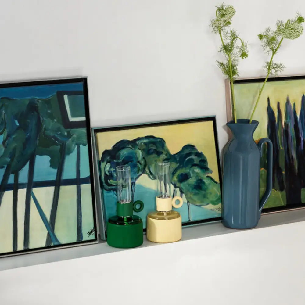 Flamtastique oljelampe XS deep green