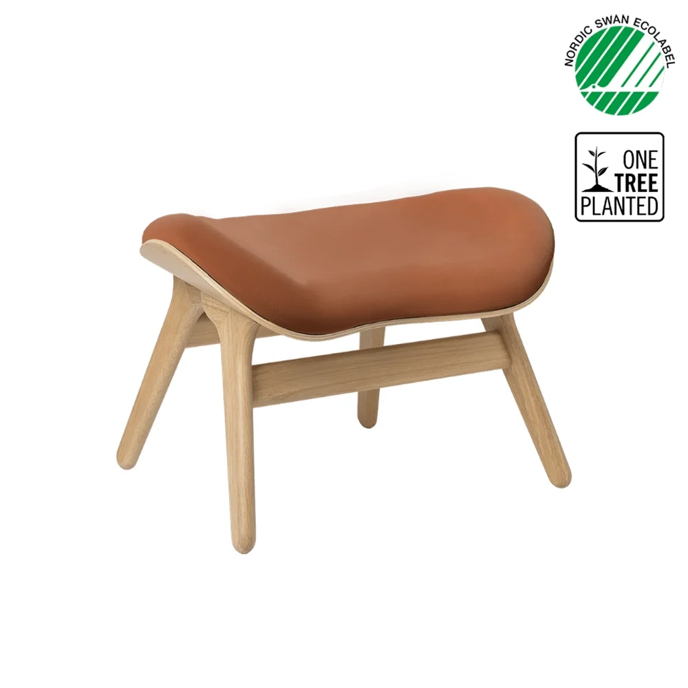 A Conversation Piece Ottoman Fotskammel Oak/Dunes Rust