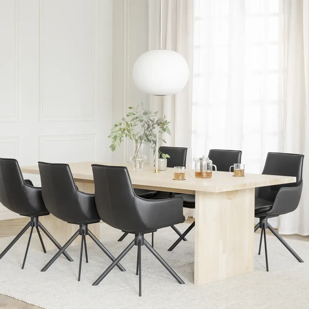 Emmett Spisebord 240 hvitpigmentert eik