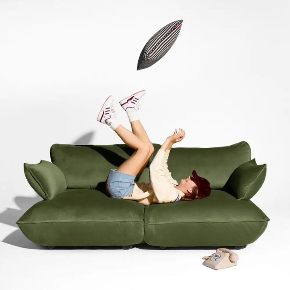 sumo armlene velvet recycled deep green