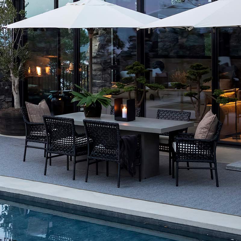 Campos Delgado spisebord 90 x 200 betong 6 cm Artwood