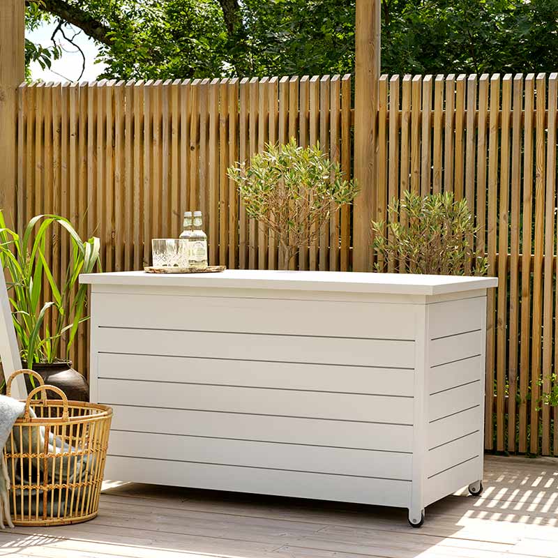 Gäster Oppbevaringsboks stor hvit Brafab