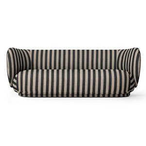 Rico 3-seter sofa Louisiana - Sand/Black