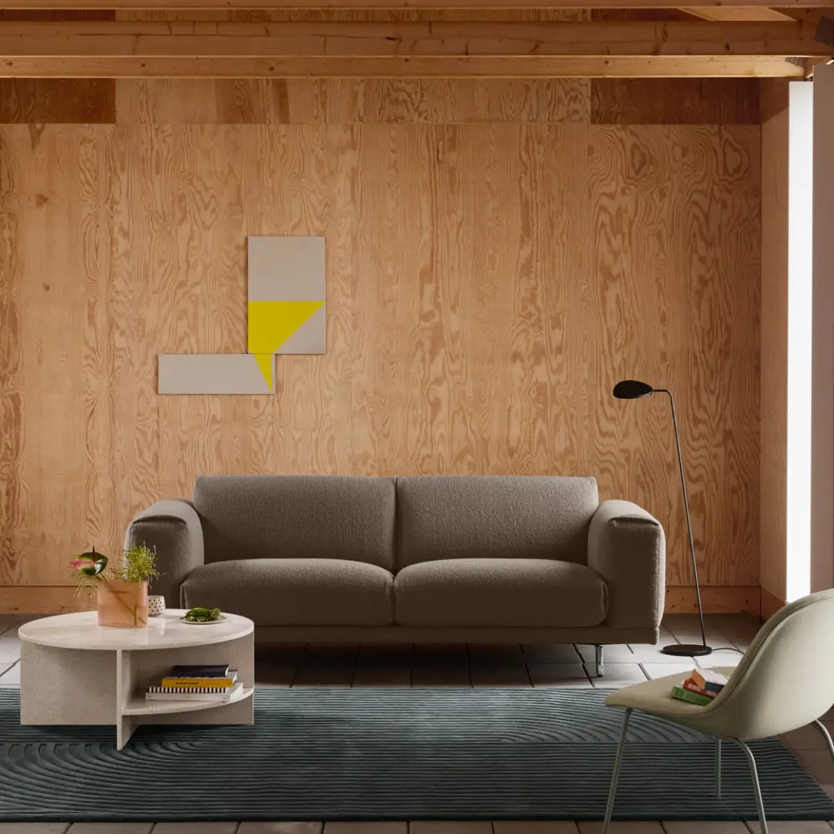 Relevo Teppe Quattro - 200 x 300 cm - Dark Green 