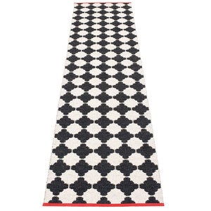 Marre matte 70x300 cm black / vanilla coral stripe 