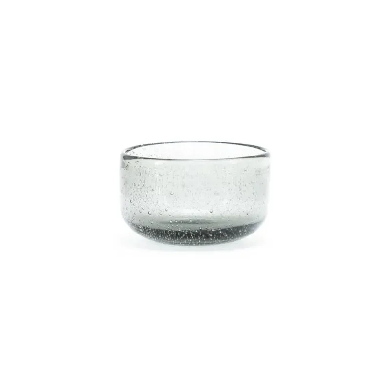 Bubble small skål 9,3x9,3x6 cm glass grå