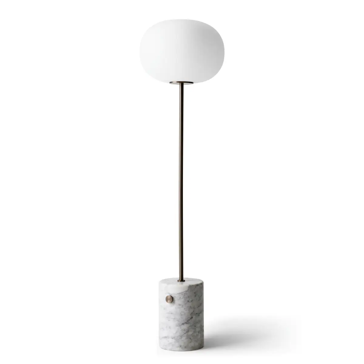 JWDA Gulvlampe Marmor Carrara/Messing, Bronsebelagt