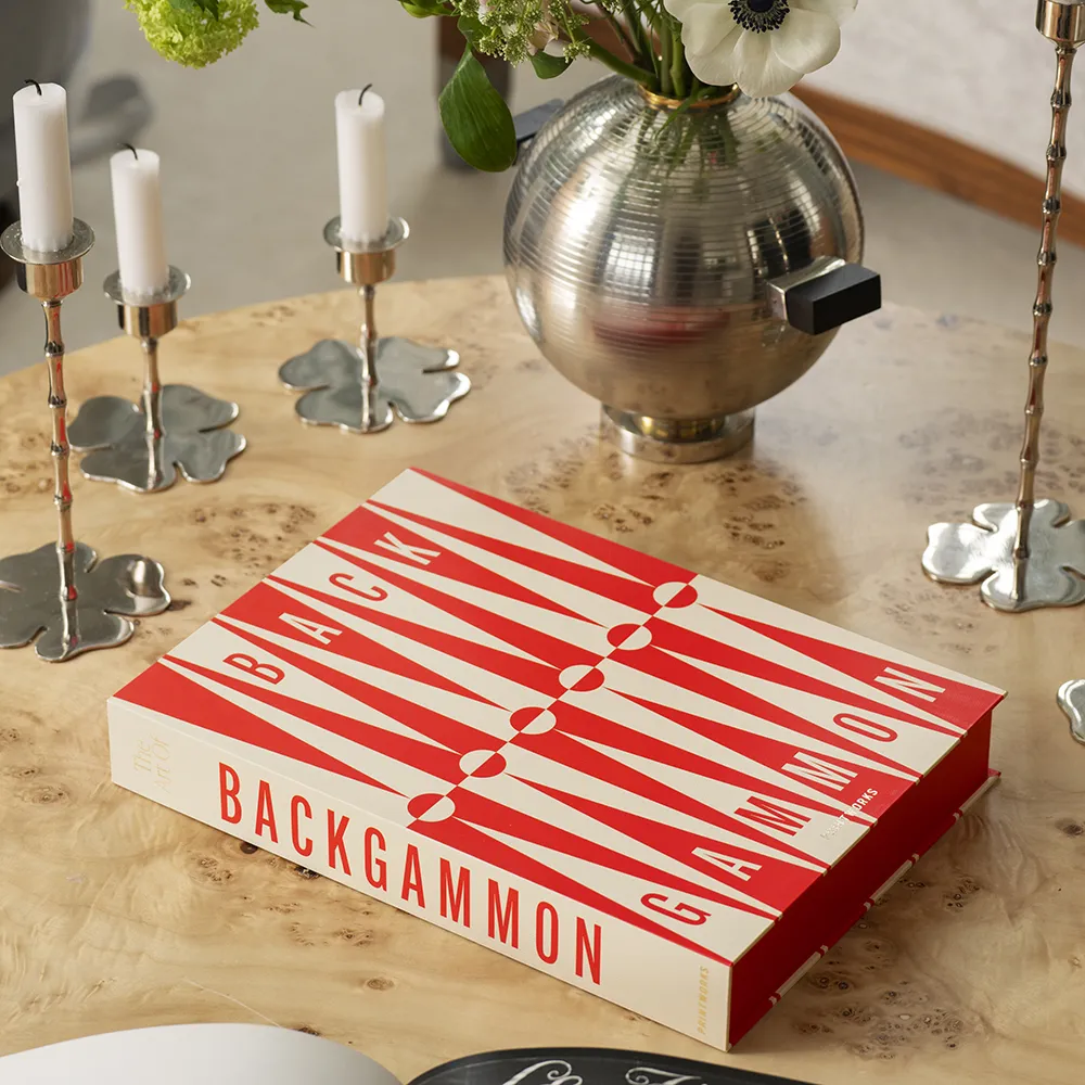 Backgammon Art of Red/Cream