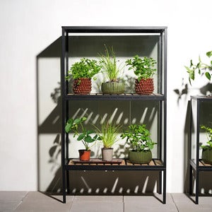 Grower Greens planteskap   høy  svart