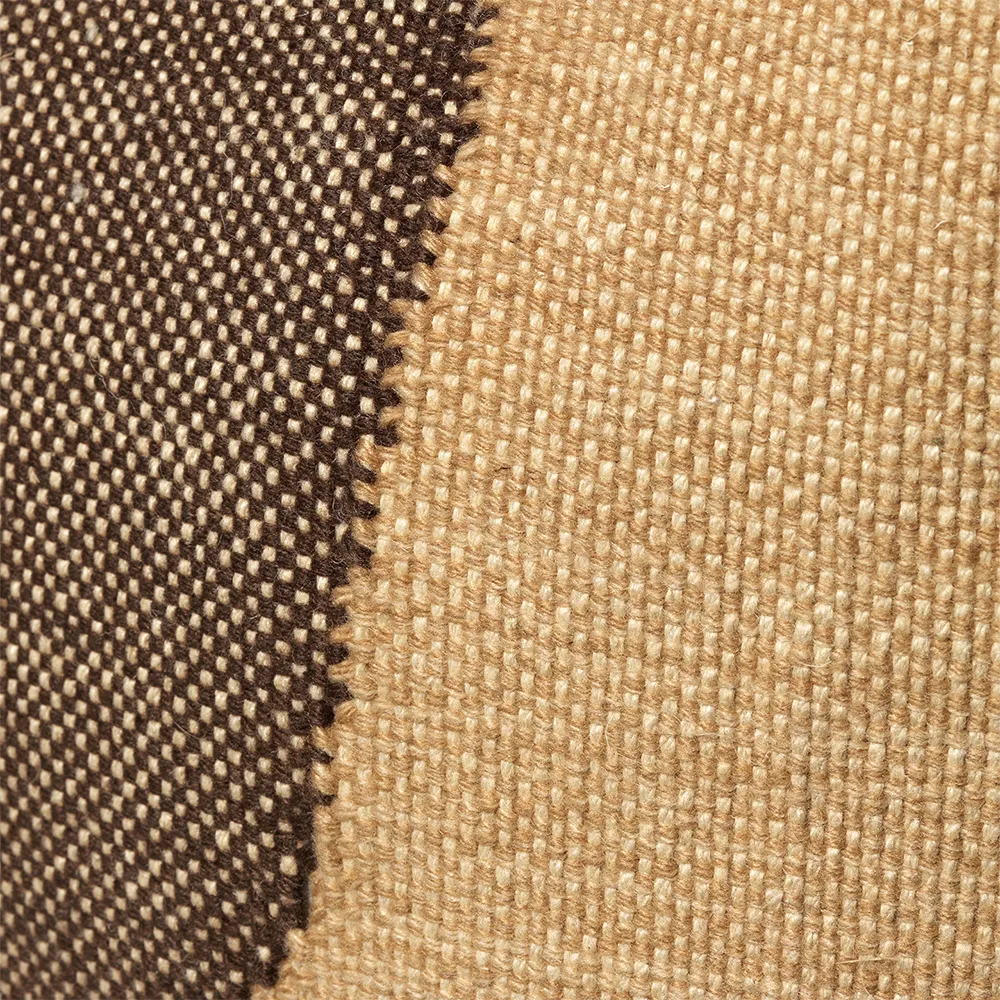 Forene Square Pouf - Tan/Chocolate